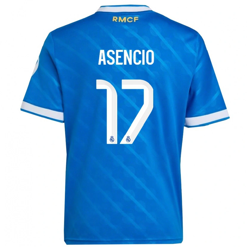 Danxenキッズラウル・アセンシオ#17青白サードユニフォームシャツ2025/26ジャージーユニフォーム