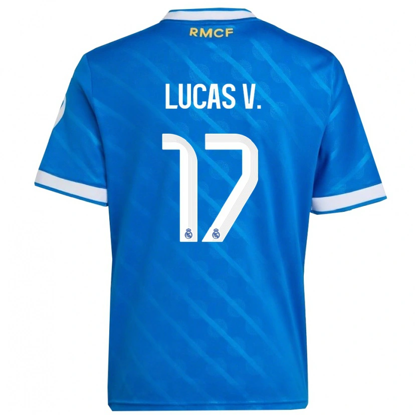 Danxenキッズルーカス・バスケス#17青白サードユニフォームシャツ2025/26ジャージーユニフォーム