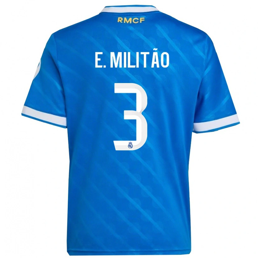 Danxenキッズエデル・ガブリエウ・ミリトン#3青白サードユニフォームシャツ2025/26ジャージーユニフォーム