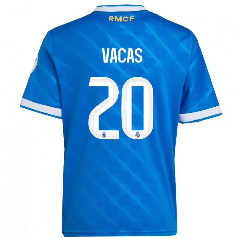 Danxenキッズホアン・ヴァッカス・ディアス#20青白サードユニフォームシャツ2025/26ジャージーユニフォーム