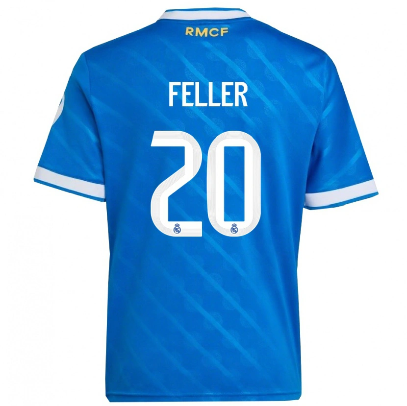 Danxenキッズナオミ・フェラー#20青白サードユニフォームシャツ2025/26ジャージーユニフォーム