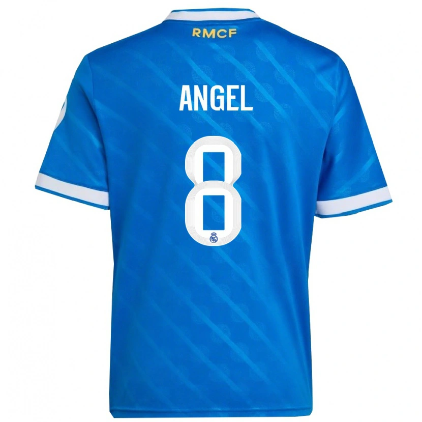 Danxenキッズマヌエル・アンヘル#8青白サードユニフォームシャツ2025/26ジャージーユニフォーム