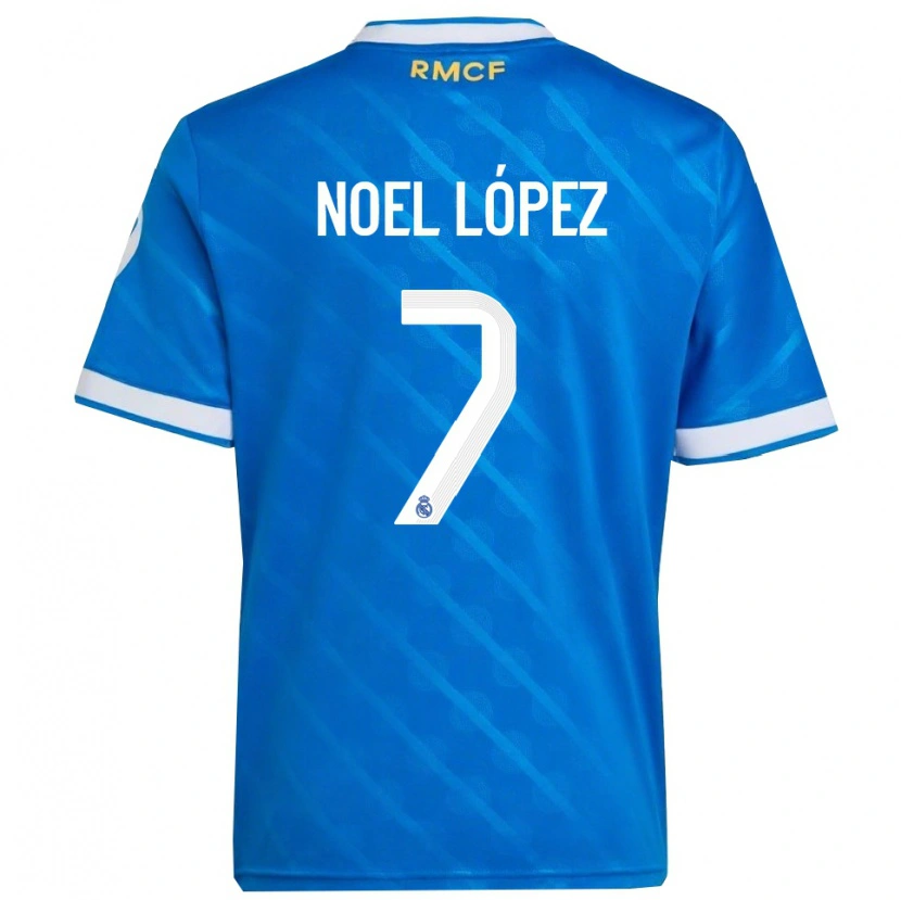 Danxenキッズノエル・ロペス#7青白サードユニフォームシャツ2025/26ジャージーユニフォーム