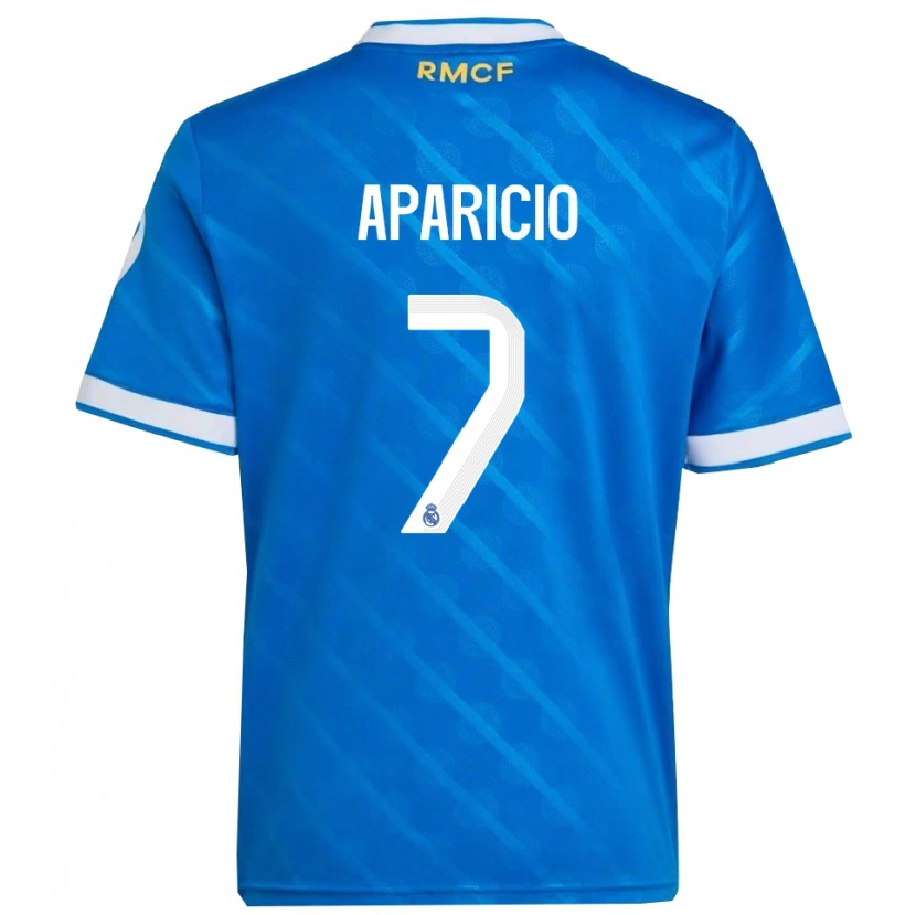 Danxenキッズエステバン・アパリシオ#7青白サードユニフォームシャツ2025/26ジャージーユニフォーム