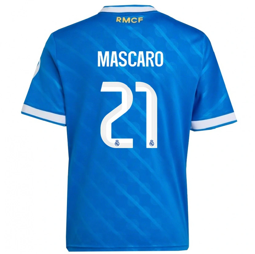 Danxenキッズジョアン・マスカロ#21青白サードユニフォームシャツ2025/26ジャージーユニフォーム