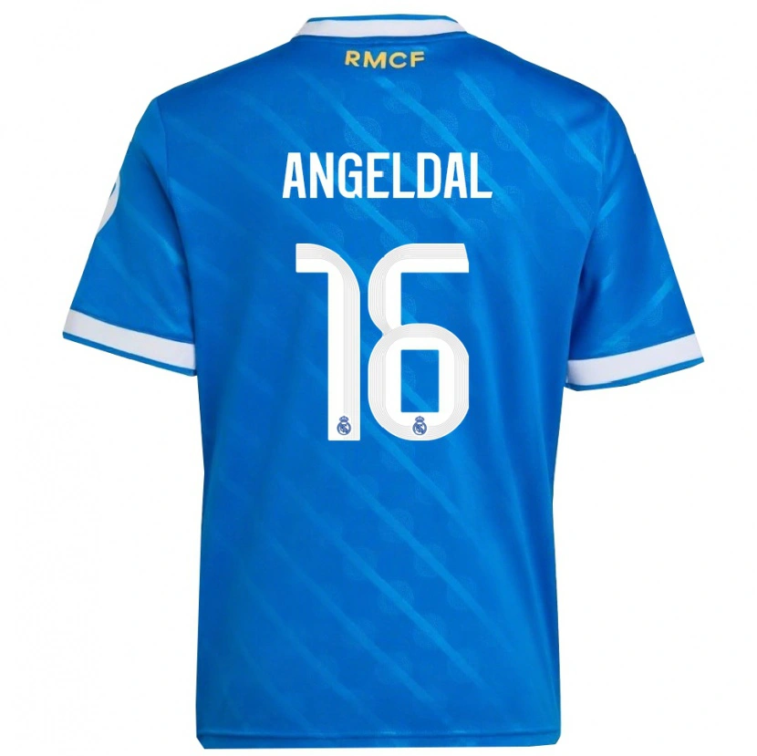 Danxenキッズフィリパ・アンイエルダール#16青白サードユニフォームシャツ2025/26ジャージーユニフォーム