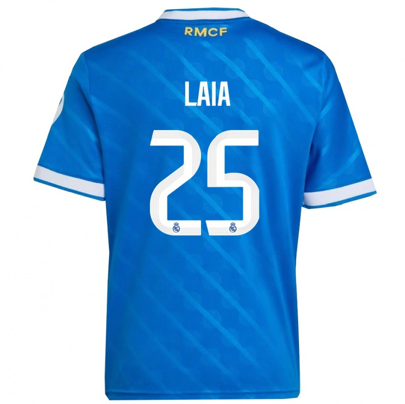 Danxenキッズライア・ロペス・デ・ラ・モレナ#25青白サードユニフォームシャツ2025/26ジャージーユニフォーム