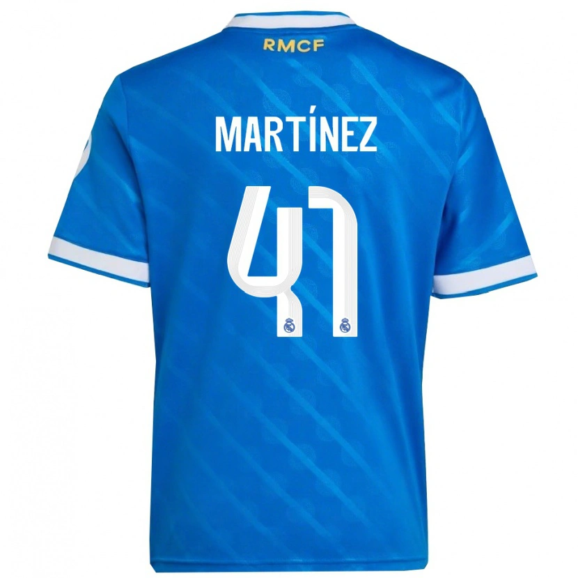 Danxenキッズジョアン・マルティネス#41青白サードユニフォームシャツ2025/26ジャージーユニフォーム