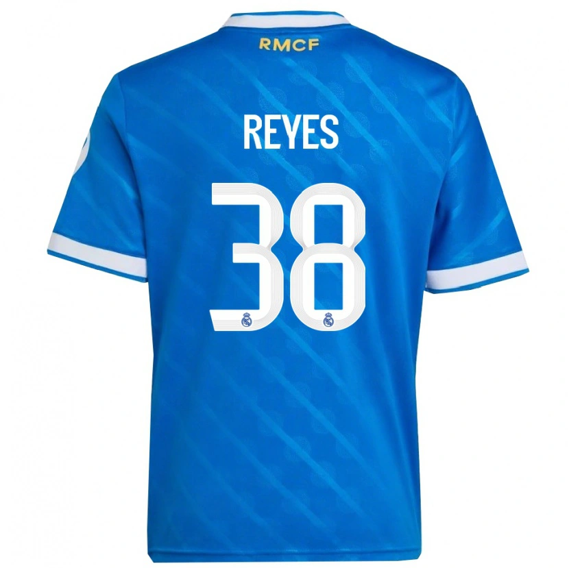 DanxenキッズJosé Reyes#38青白サードユニフォームシャツ2025/26ジャージーユニフォーム