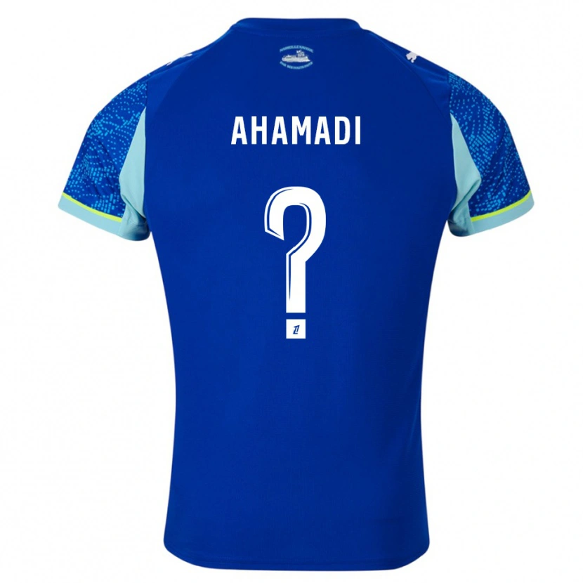 DanxenキッズMalik Ahamadi#0空色白サードユニフォームシャツ2025/26ジャージーユニフォーム