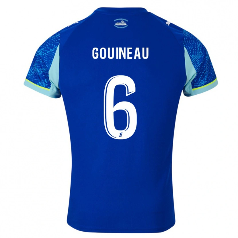 DanxenキッズColine Gouineau#6空色白サードユニフォームシャツ2025/26ジャージーユニフォーム