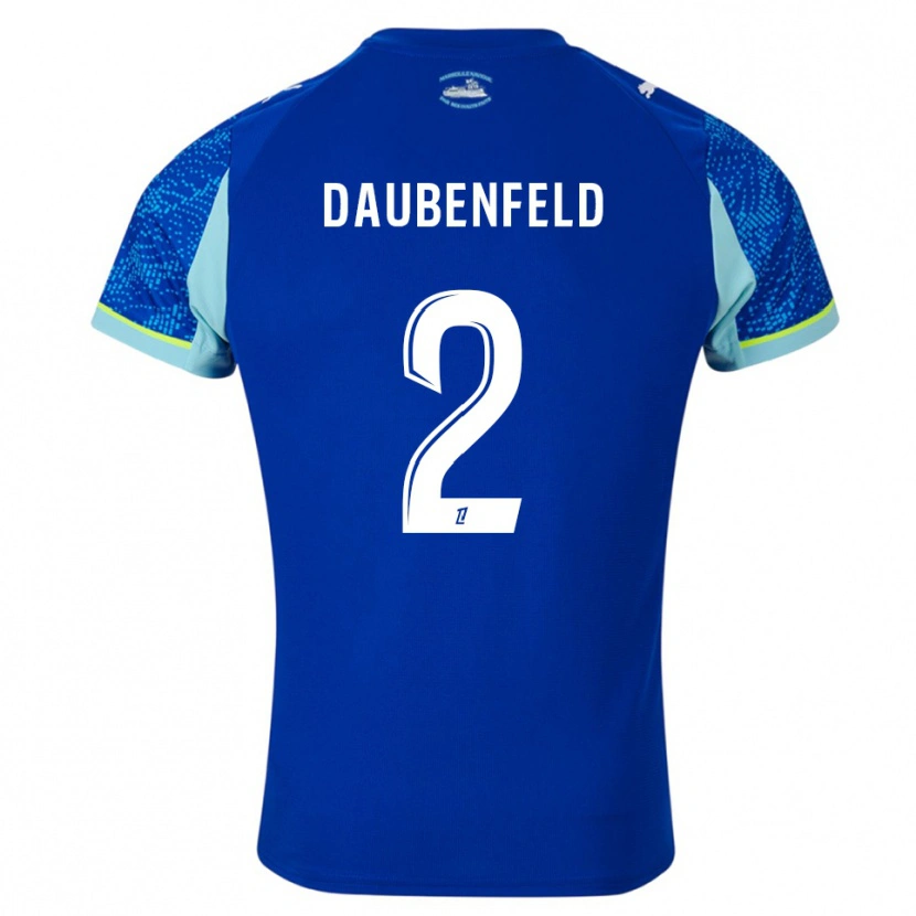 Danxenキッズルーカス・ダウベンフェルド#2空色白サードユニフォームシャツ2025/26ジャージーユニフォーム