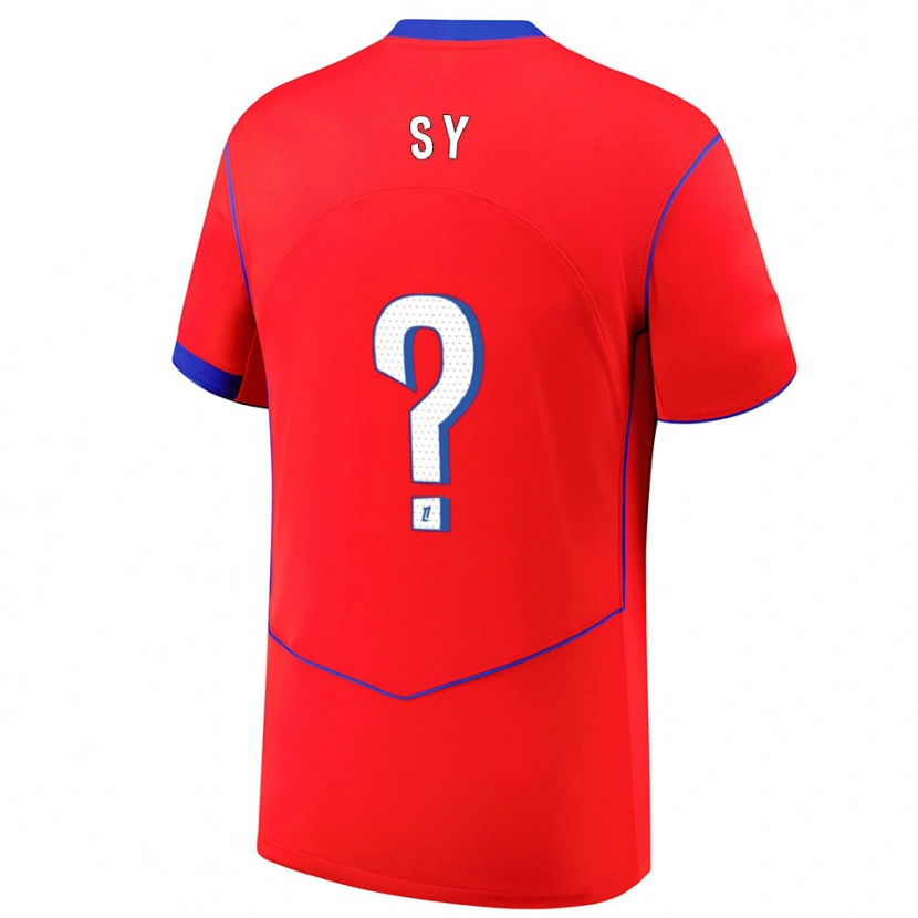 DanxenキッズBocar Sy#0赤青白サードユニフォームシャツ2025/26ジャージーユニフォーム
