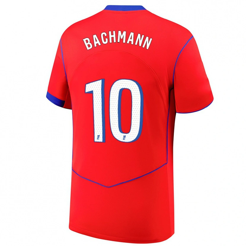 Danxenキッズラモーナ・バッハマン#10赤青白サードユニフォームシャツ2025/26ジャージーユニフォーム