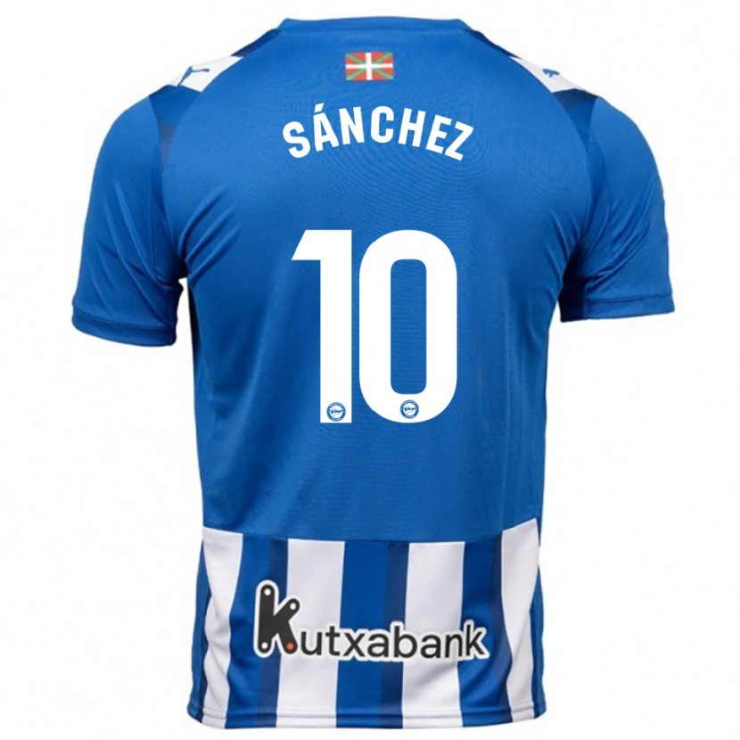 DanxenメンズAnder Sánchez#10青白ホームシャツ2025/26ジャージーユニフォーム