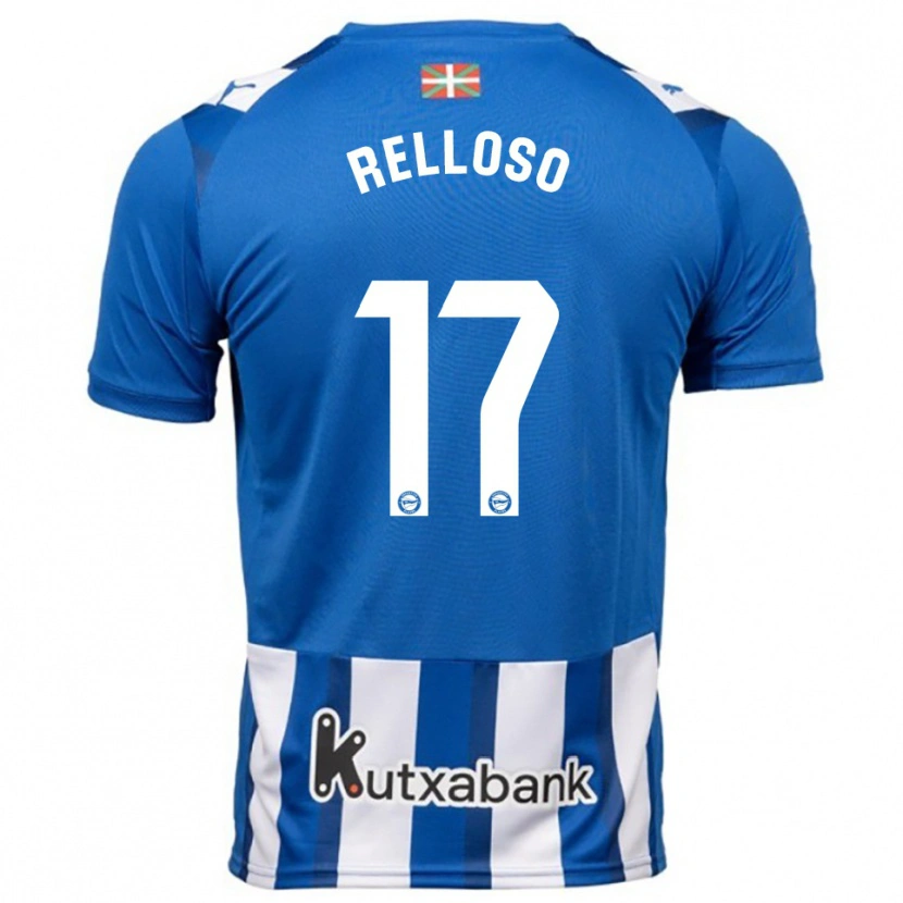 DanxenメンズMikel Relloso#17青白ホームシャツ2025/26ジャージーユニフォーム