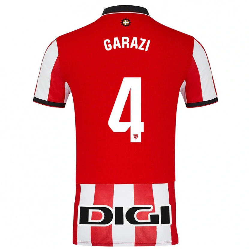 DanxenメンズGarazi#4赤白ホームシャツ2025/26ジャージーユニフォーム
