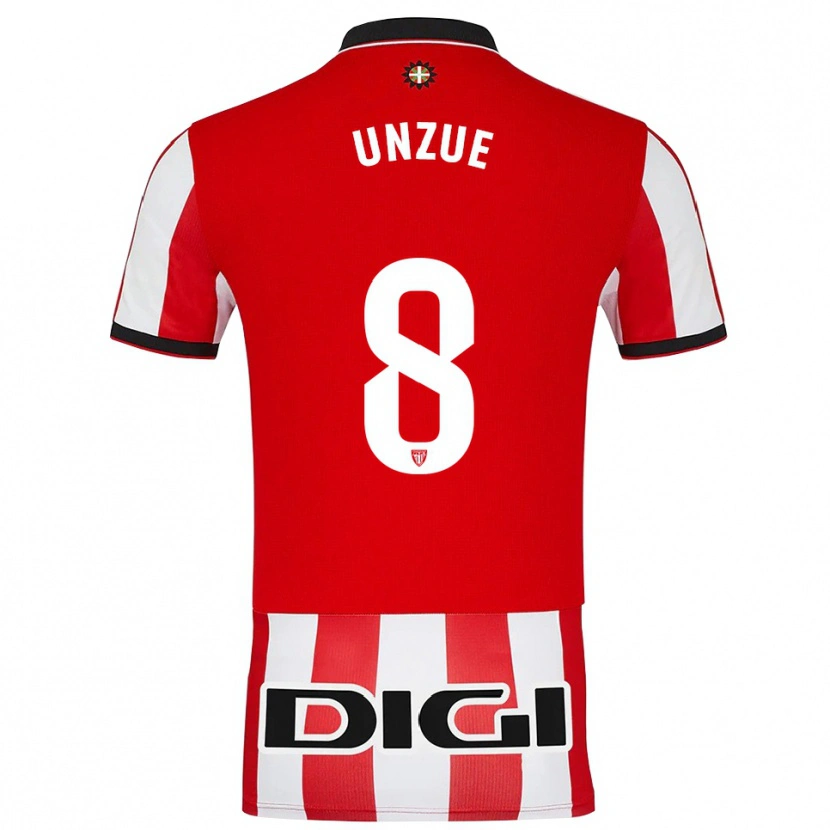 DanxenメンズMarta Unzué#8赤白ホームシャツ2025/26ジャージーユニフォーム