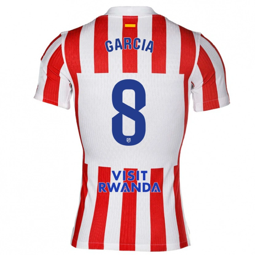 DanxenメンズGaby García#8赤白ホームシャツ2025/26ジャージーユニフォーム