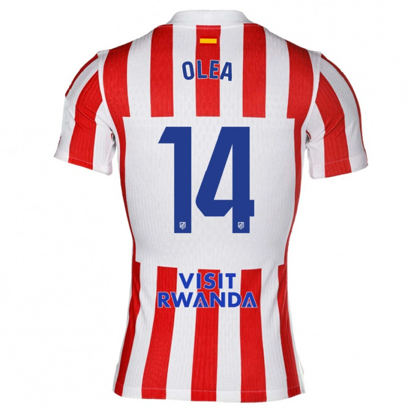 DanxenメンズRubén Olea#14赤白ホームシャツ2025/26ジャージーユニフォーム