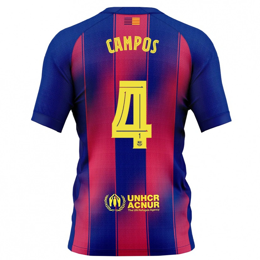 DanxenメンズAlex Campos#4青赤ホームシャツ2025/26ジャージーユニフォーム