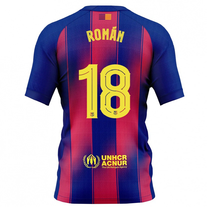 Danxenメンズルーカス・ロマン#18青赤ホームシャツ2025/26ジャージーユニフォーム