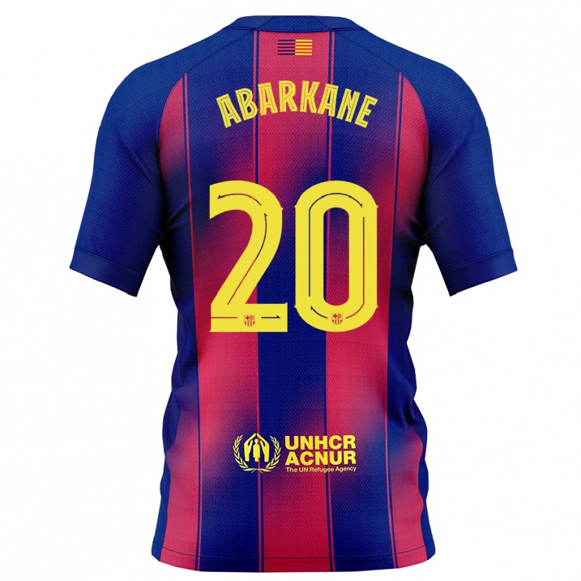 DanxenメンズAhmed Abarkane#20青赤ホームシャツ2025/26ジャージーユニフォーム