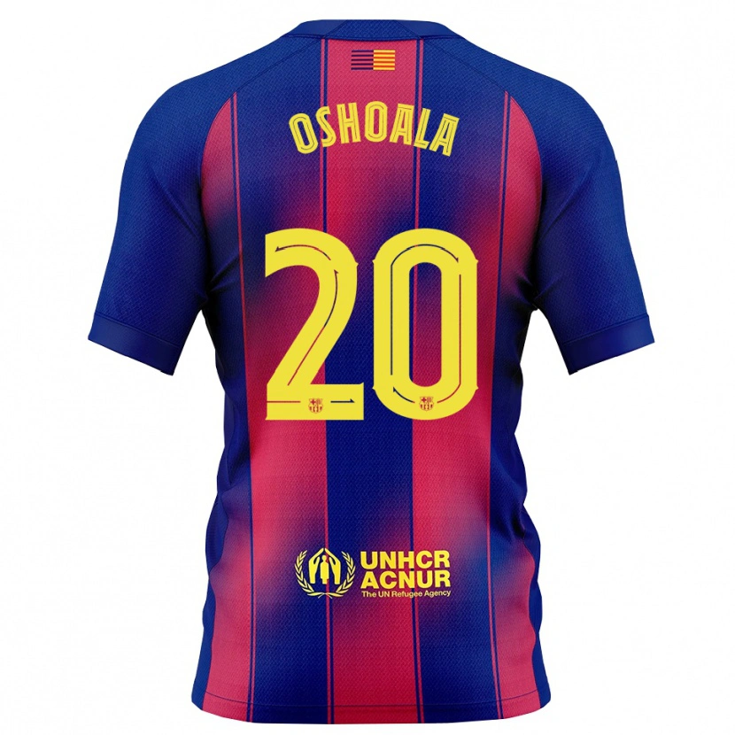 Danxenメンズアシサット・オショアラ#20青赤ホームシャツ2025/26ジャージーユニフォーム