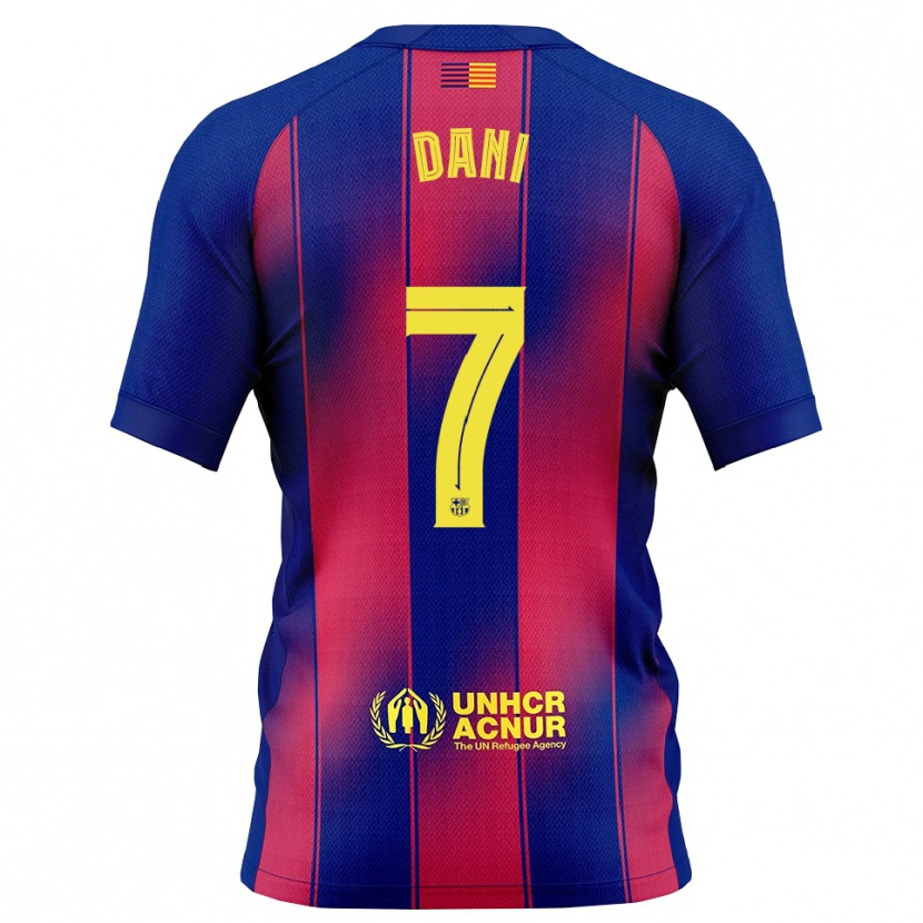 Danxenメンズダニ・ロドリゲス#7青赤ホームシャツ2025/26ジャージーユニフォーム