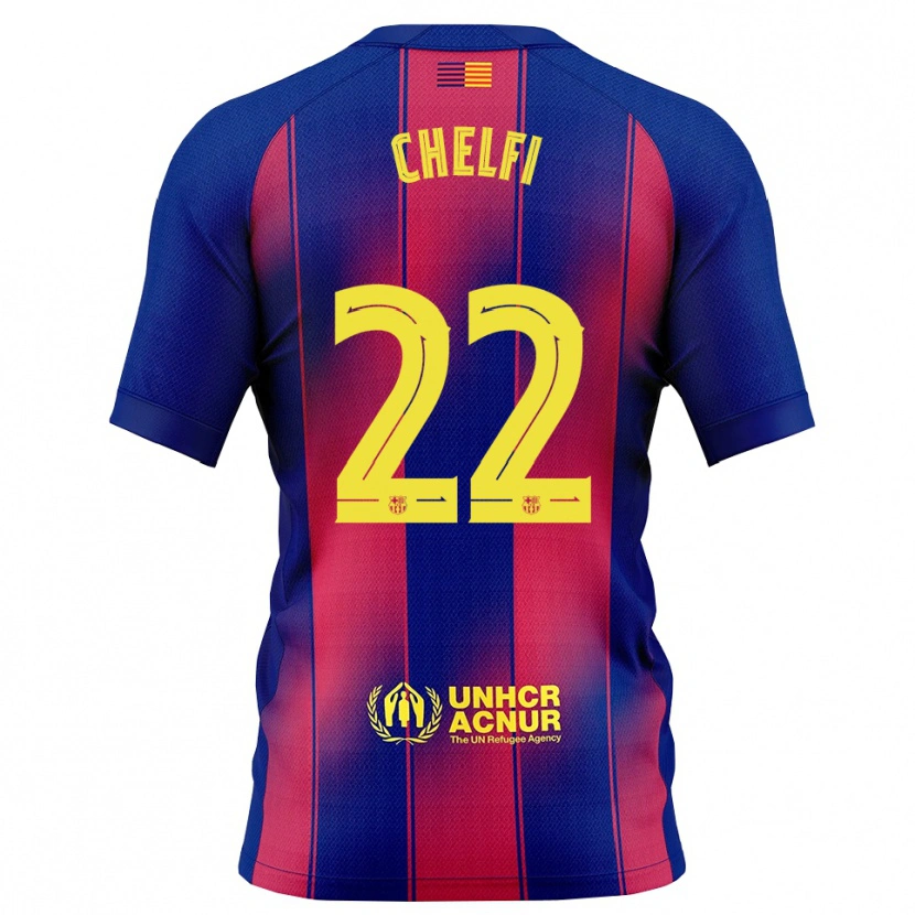 DanxenメンズLovro Chelfi#22青赤ホームシャツ2025/26ジャージーユニフォーム