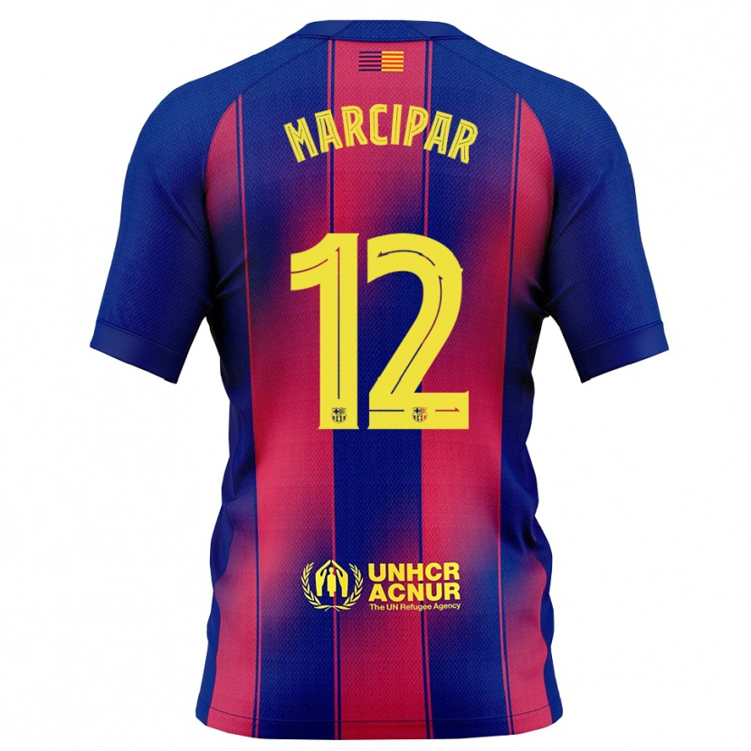 DanxenメンズNico Marcipar#12青赤ホームシャツ2025/26ジャージーユニフォーム