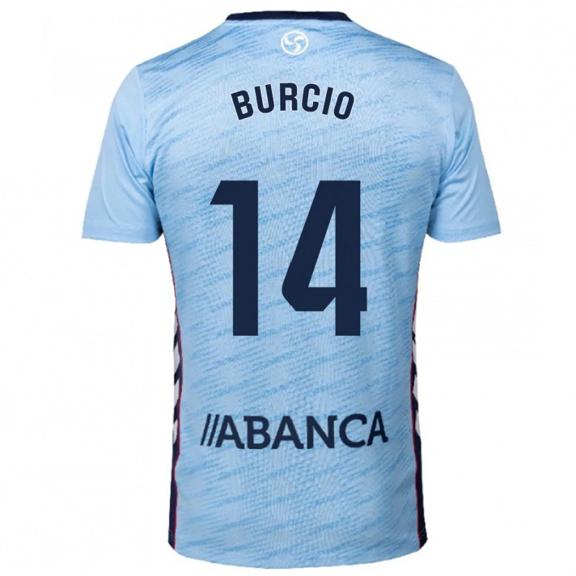 DanxenメンズHugo Burcio#14空色赤ホームシャツ2025/26ジャージーユニフォーム