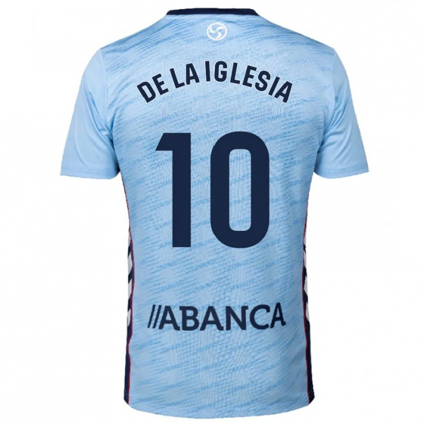 DanxenメンズDavid De La Iglesia#10空色赤ホームシャツ2025/26ジャージーユニフォーム