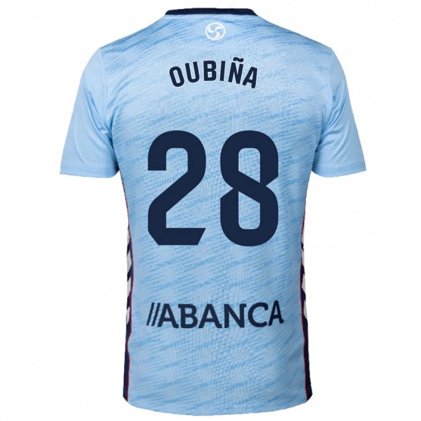 DanxenメンズJimena Oubiña#28空色赤ホームシャツ2025/26ジャージーユニフォーム