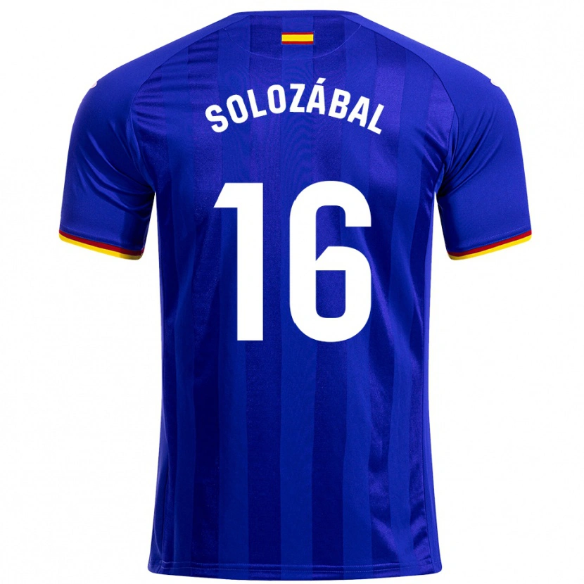 DanxenメンズHugo Solozábal#16青赤黄ホームシャツ2025/26ジャージーユニフォーム
