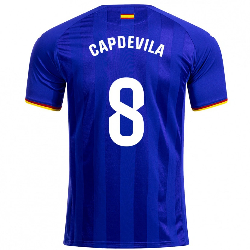 DanxenメンズAdrià Capdevila#8青赤黄ホームシャツ2025/26ジャージーユニフォーム