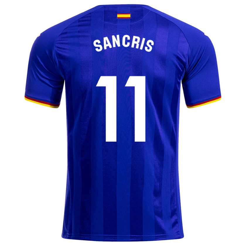 DanxenメンズÁlex Sancris#11青赤黄ホームシャツ2025/26ジャージーユニフォーム