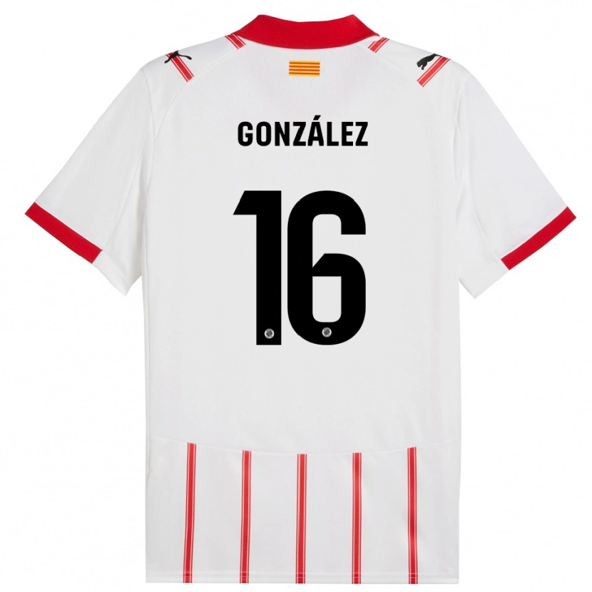 DanxenメンズLau González#16白赤ホームシャツ2025/26ジャージーユニフォーム