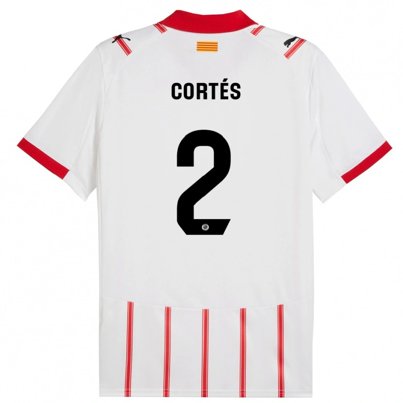 DanxenメンズSergio Cortés#2白赤ホームシャツ2025/26ジャージーユニフォーム