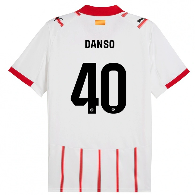 Danxenメンズジョルディ・ビラリ・ダンソ#40白赤ホームシャツ2025/26ジャージーユニフォーム