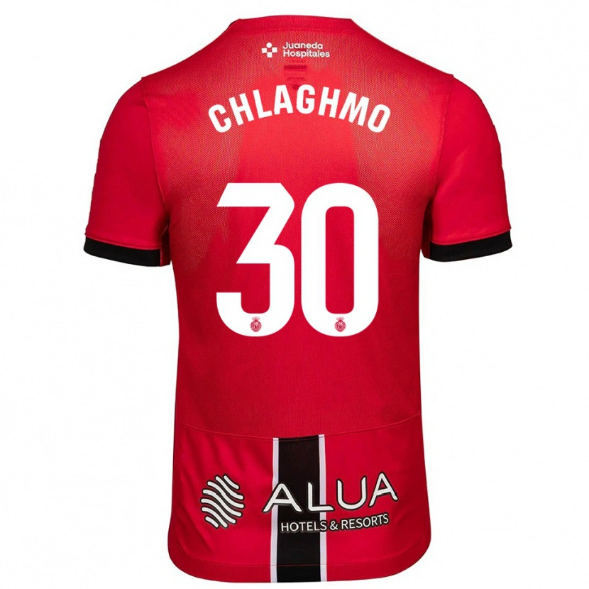 DanxenメンズSaifdine Chlaghmo#30赤黒ホームシャツ2025/26ジャージーユニフォーム
