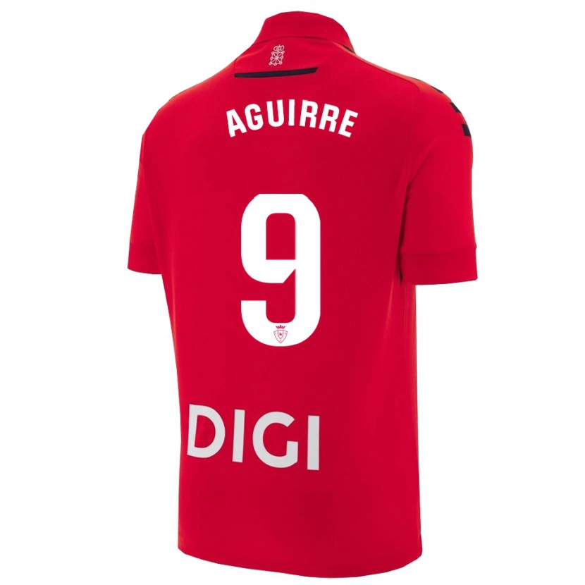 DanxenメンズJorge Aguirre#9赤黒ホームシャツ2025/26ジャージーユニフォーム