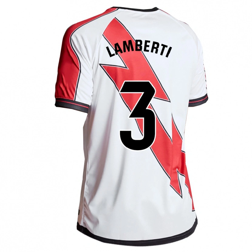 DanxenメンズLuca Lamberti#3白赤ホームシャツ2025/26ジャージーユニフォーム