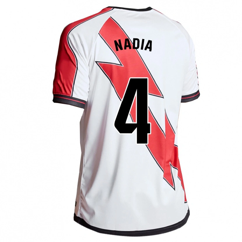 DanxenメンズNadia Dopico Díaz#4白赤ホームシャツ2025/26ジャージーユニフォーム