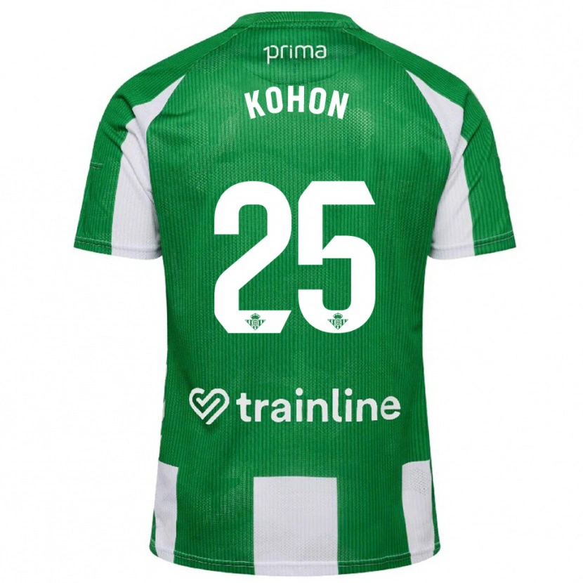 DanxenメンズRudy Kohon#25緑白ホームシャツ2025/26ジャージーユニフォーム