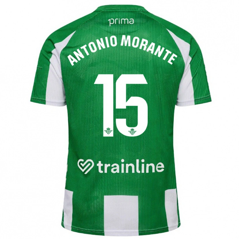 DanxenメンズJosé Antonio Morante#15緑白ホームシャツ2025/26ジャージーユニフォーム