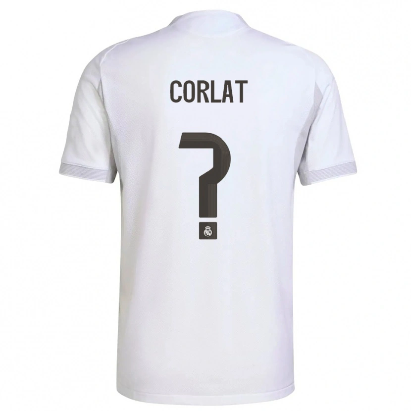 DanxenメンズEdu Corlat#0白黄ホームシャツ2025/26ジャージーユニフォーム