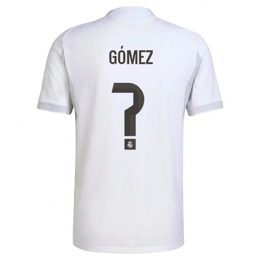 DanxenメンズAarón Gómez#0白黄ホームシャツ2025/26ジャージーユニフォーム