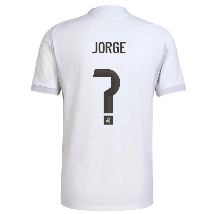 DanxenメンズJorge García#0白黄ホームシャツ2025/26ジャージーユニフォーム