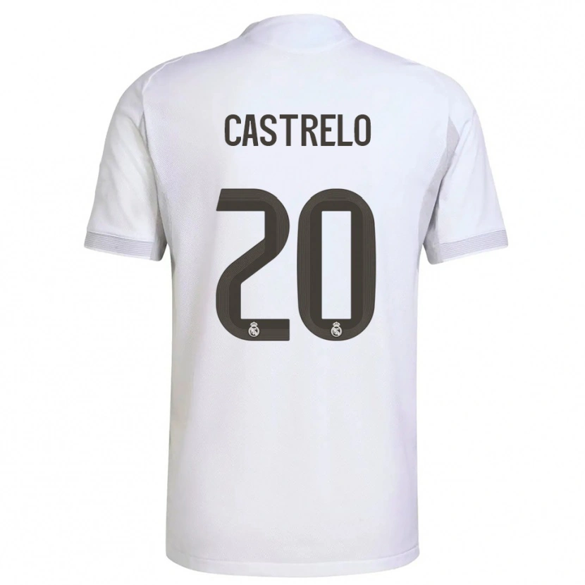 DanxenメンズGabri Castrelo#20白黄ホームシャツ2025/26ジャージーユニフォーム